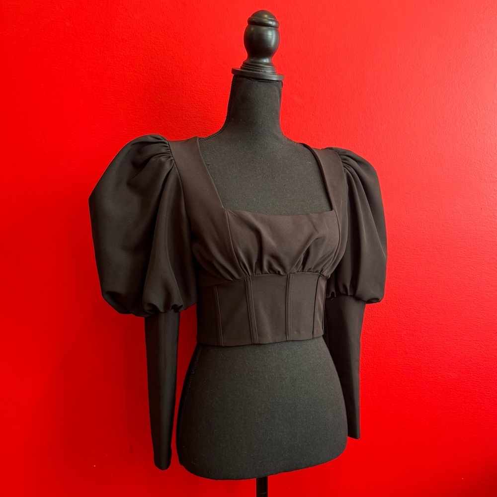 🖤 NWT Lavish Alice 1940s Noir Corset Top